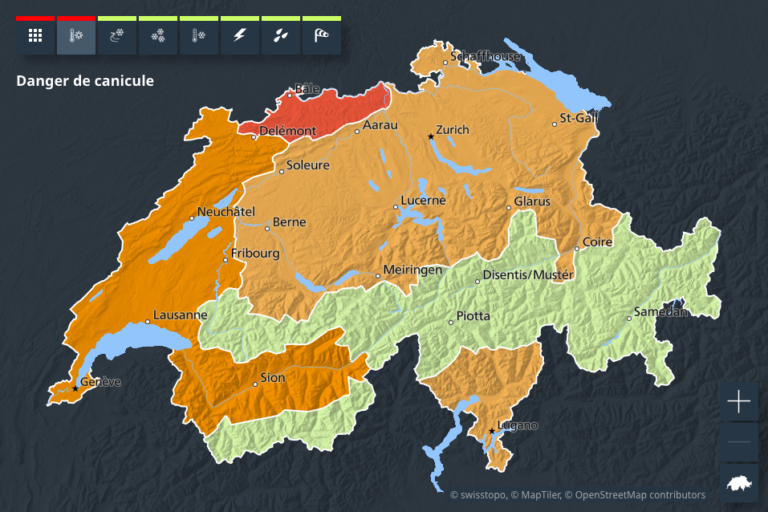 Alerte canicule degré 3 sur la Suisse Romande screenshot 2026 06 17 at 19 16 02 page d'accueil météosuisse